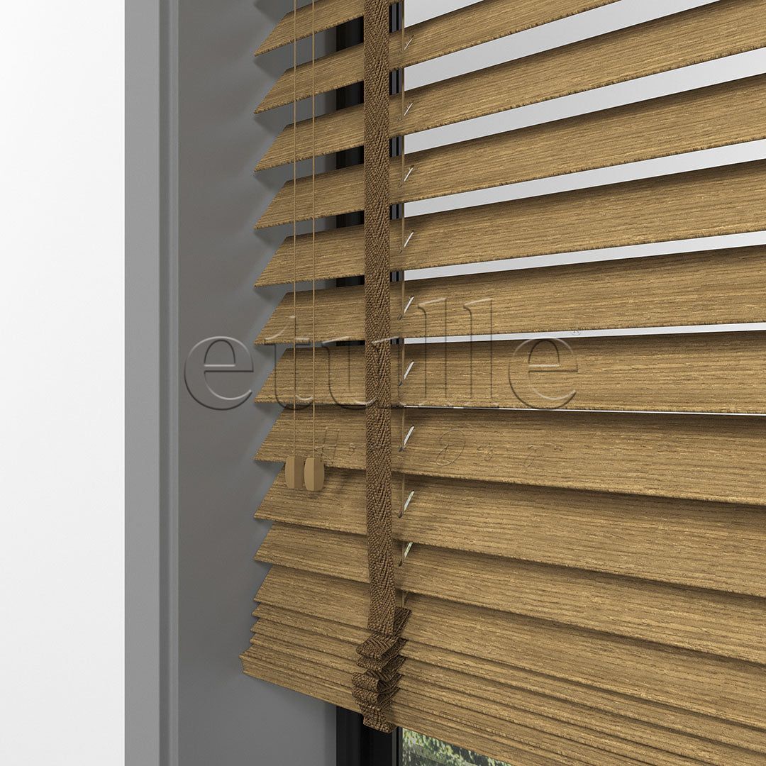 50 MM LUXURY WOOD Amber Ahşap Jaluzi