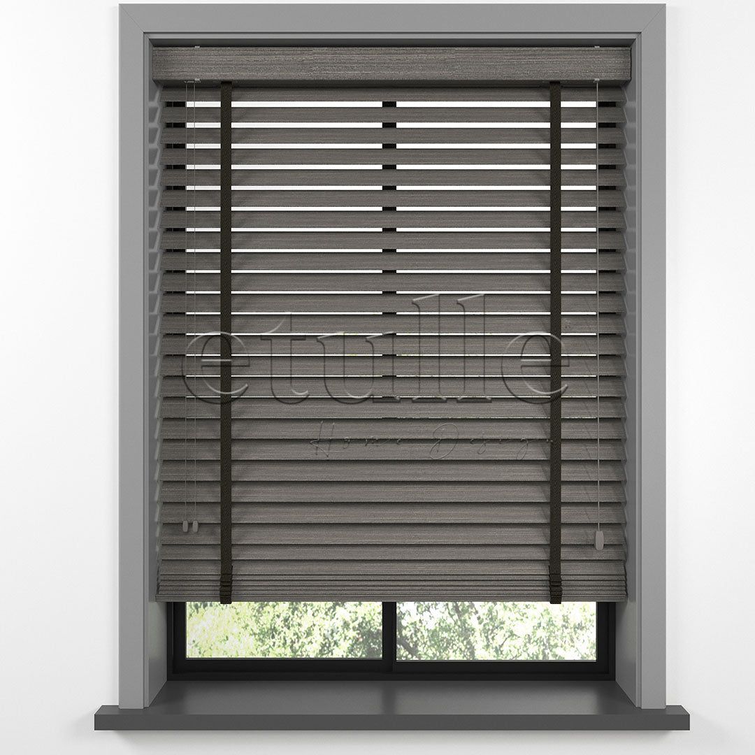 50 MM LUXURY WOOD Ash Ahşap Jaluzi