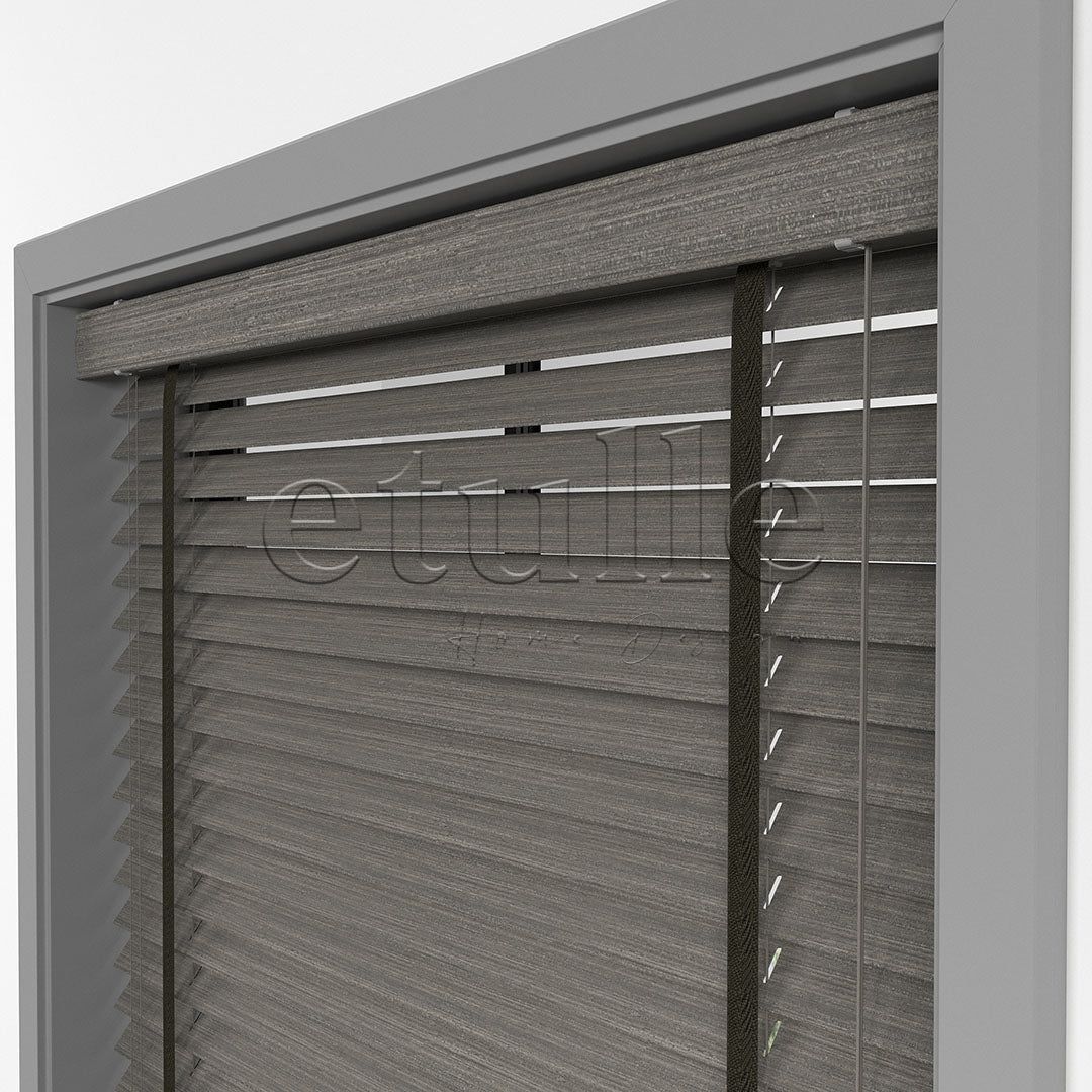 50 MM LUXURY WOOD Ash Ahşap Jaluzi
