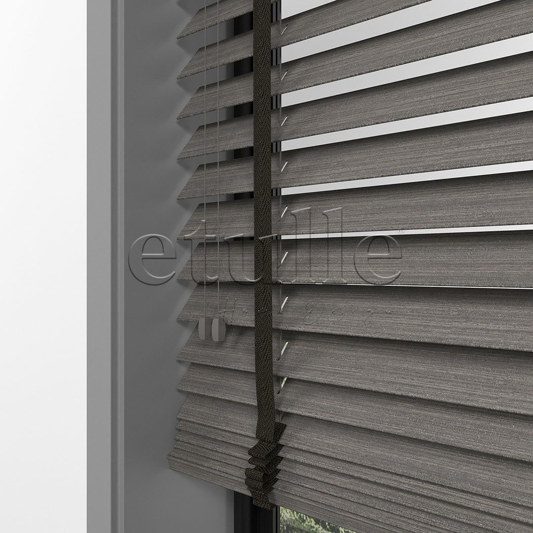 50 MM LUXURY WOOD Ash Ahşap Jaluzi