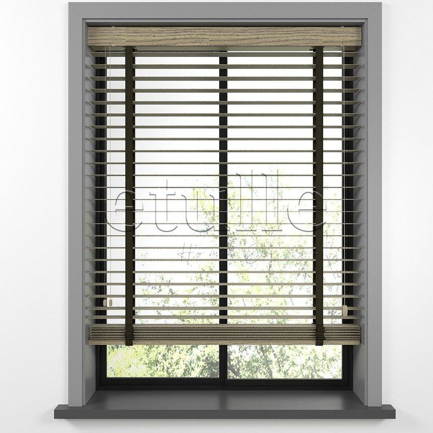 50 MM LUXURY WOOD Bark Ahşap Jaluzi