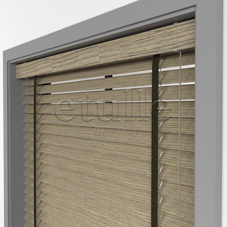 50 MM LUXURY WOOD Bark Ahşap Jaluzi