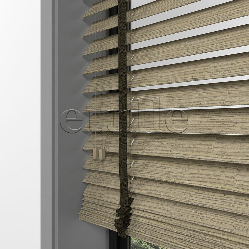 50 MM LUXURY WOOD Bark Ahşap Jaluzi