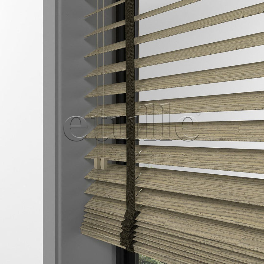 50 MM LUXURY WOOD Bark Ahşap Jaluzi