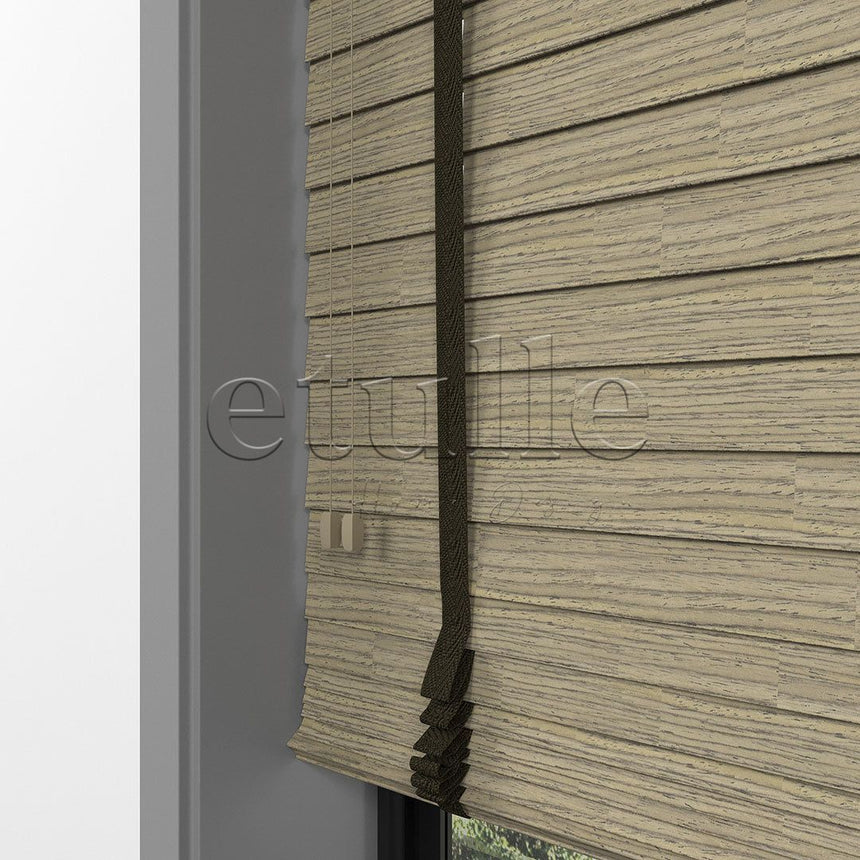 50 MM LUXURY WOOD Bark Ahşap Jaluzi
