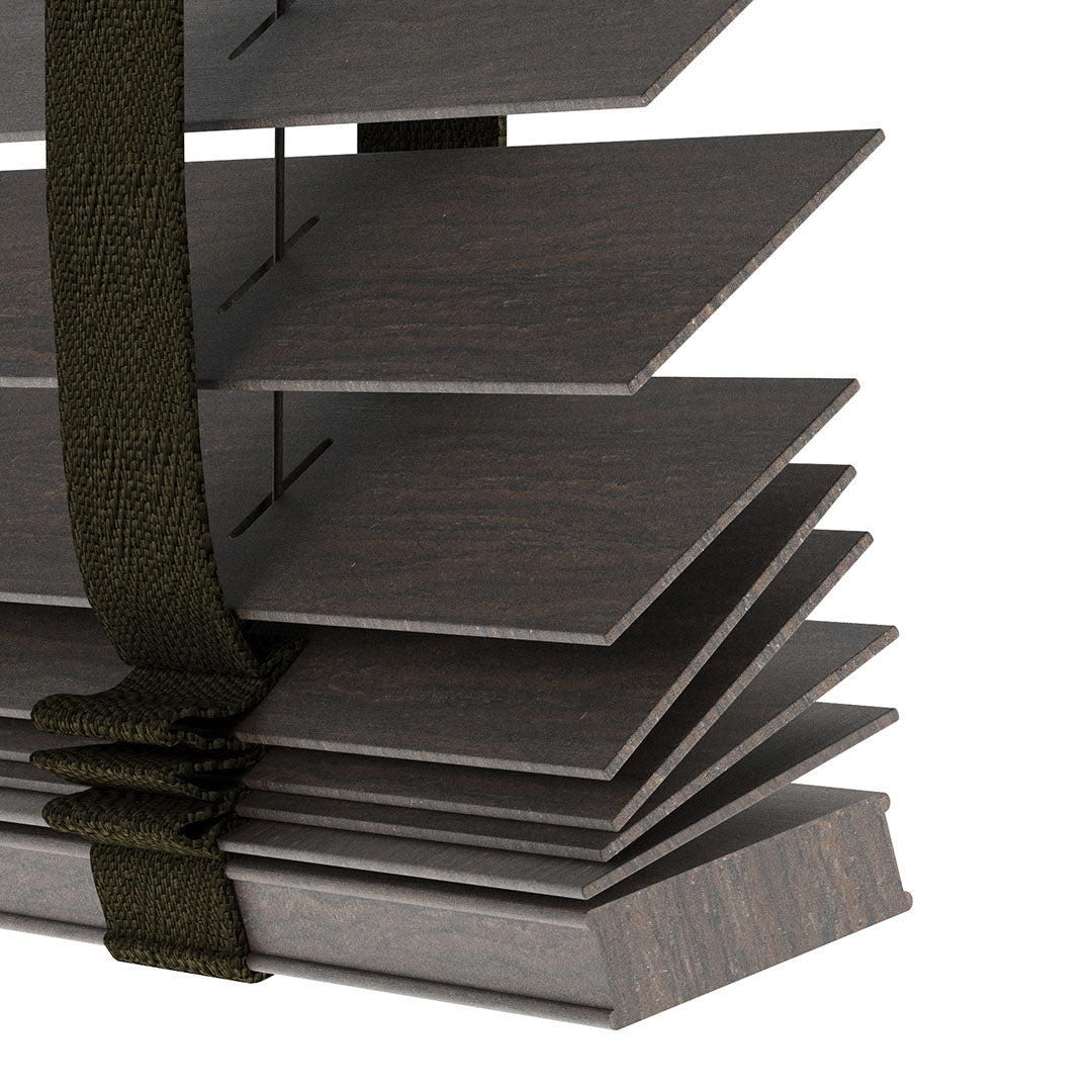 50 MM LUXURY WOOD Brown Ahşap Jaluzi