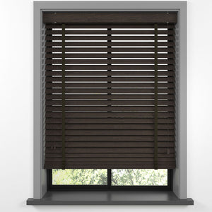 50 MM LUXURY WOOD Brown Ahşap Jaluzi