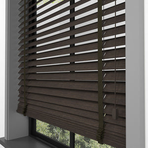 50 MM LUXURY WOOD Brown Ahşap Jaluzi