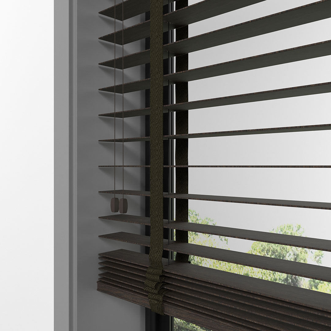 50 MM LUXURY WOOD Brown Ahşap Jaluzi