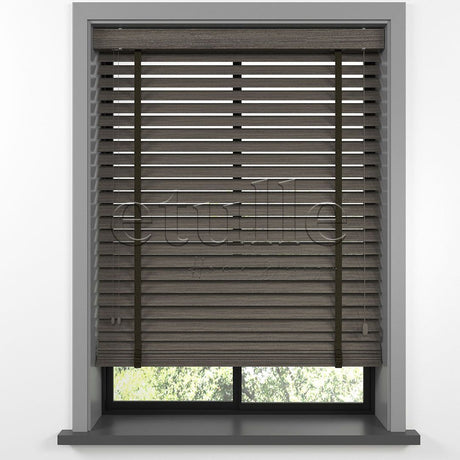 50 MM LUXURY WOOD Cinder Ahşap Jaluzi