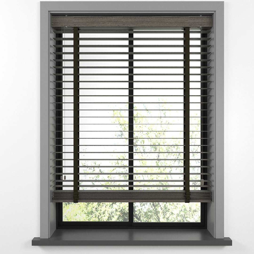 50 MM LUXURY WOOD Cinder Ahşap Jaluzi