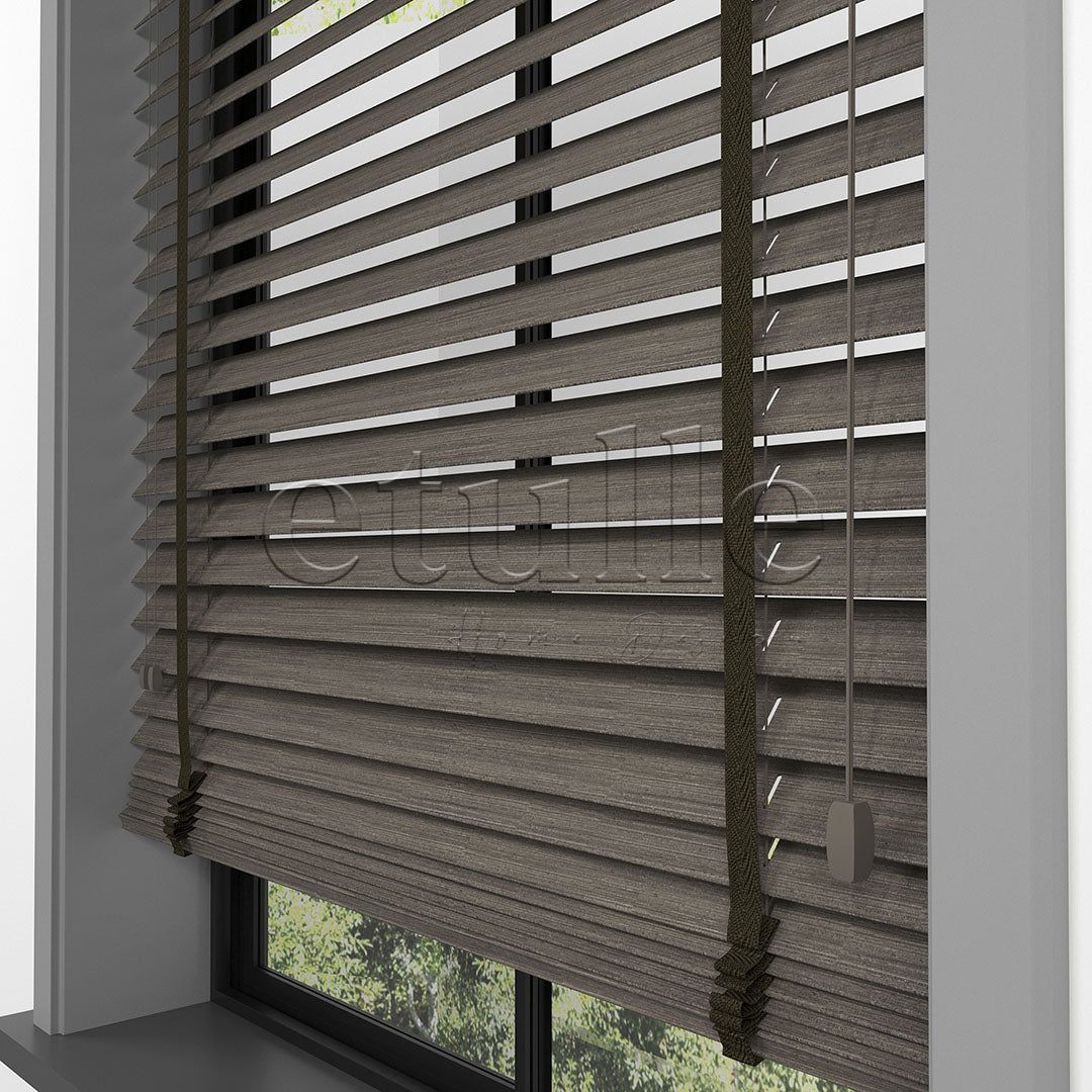 50 MM LUXURY WOOD Cinder Ahşap Jaluzi