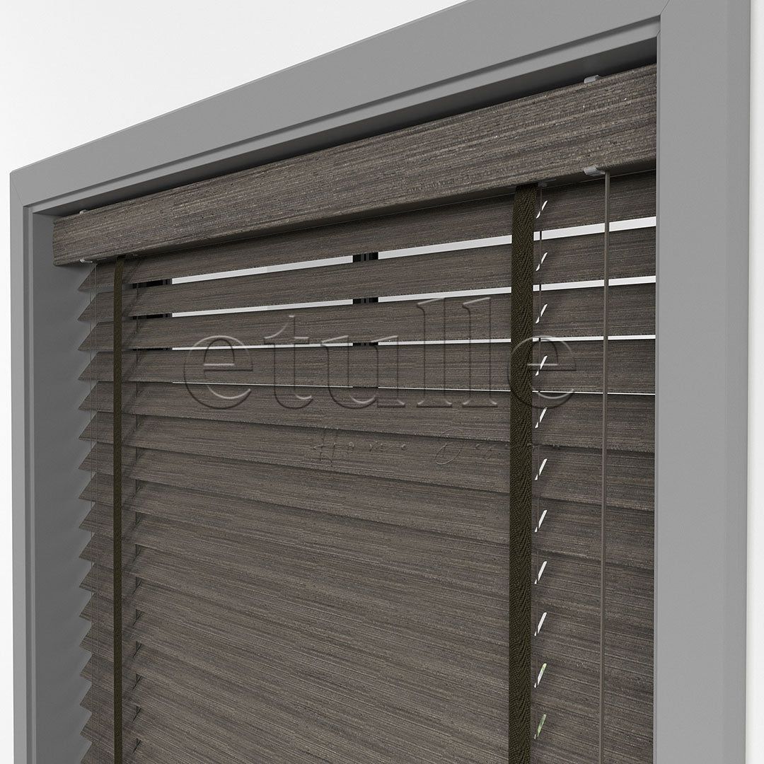 50 MM LUXURY WOOD Cinder Ahşap Jaluzi