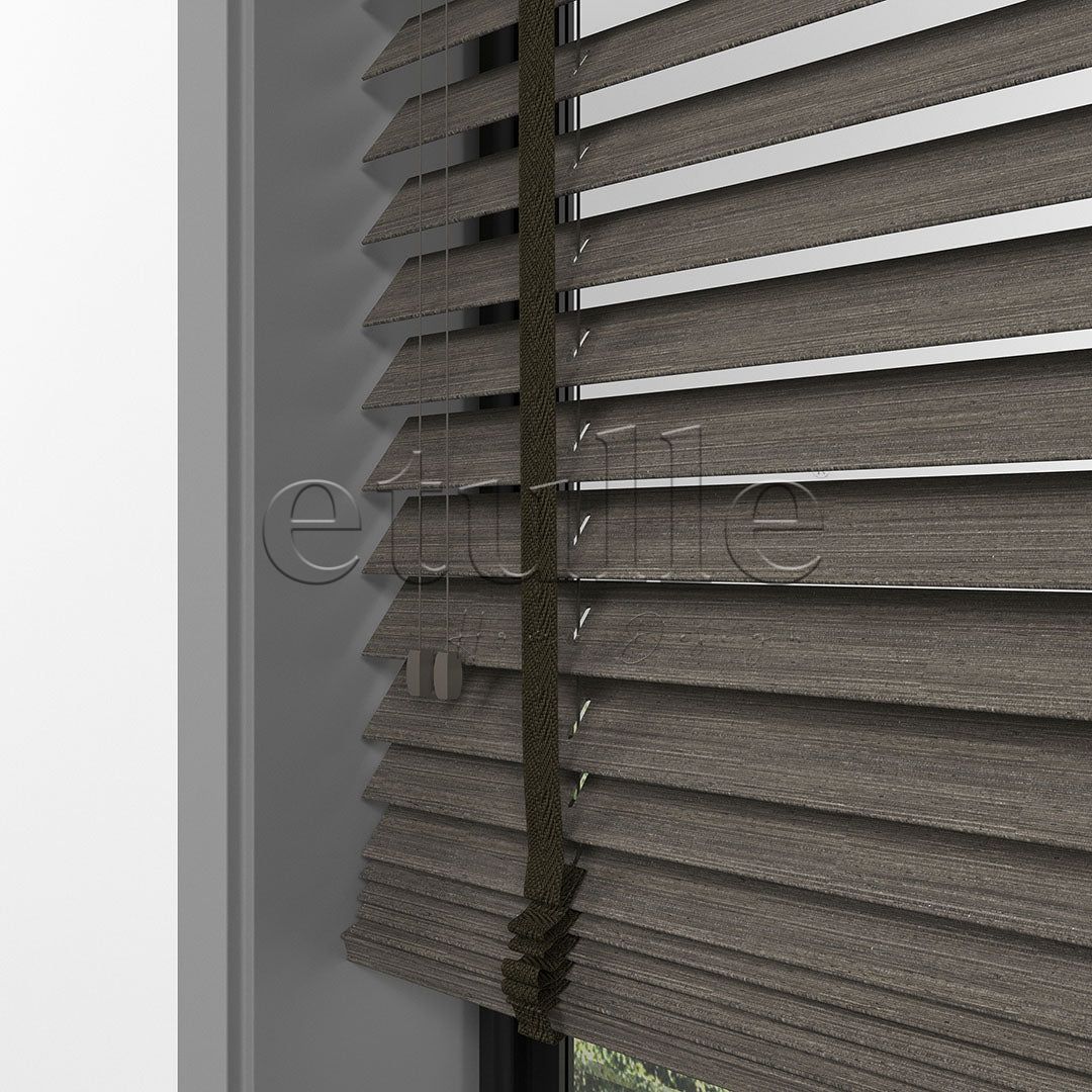 50 MM LUXURY WOOD Cinder Ahşap Jaluzi