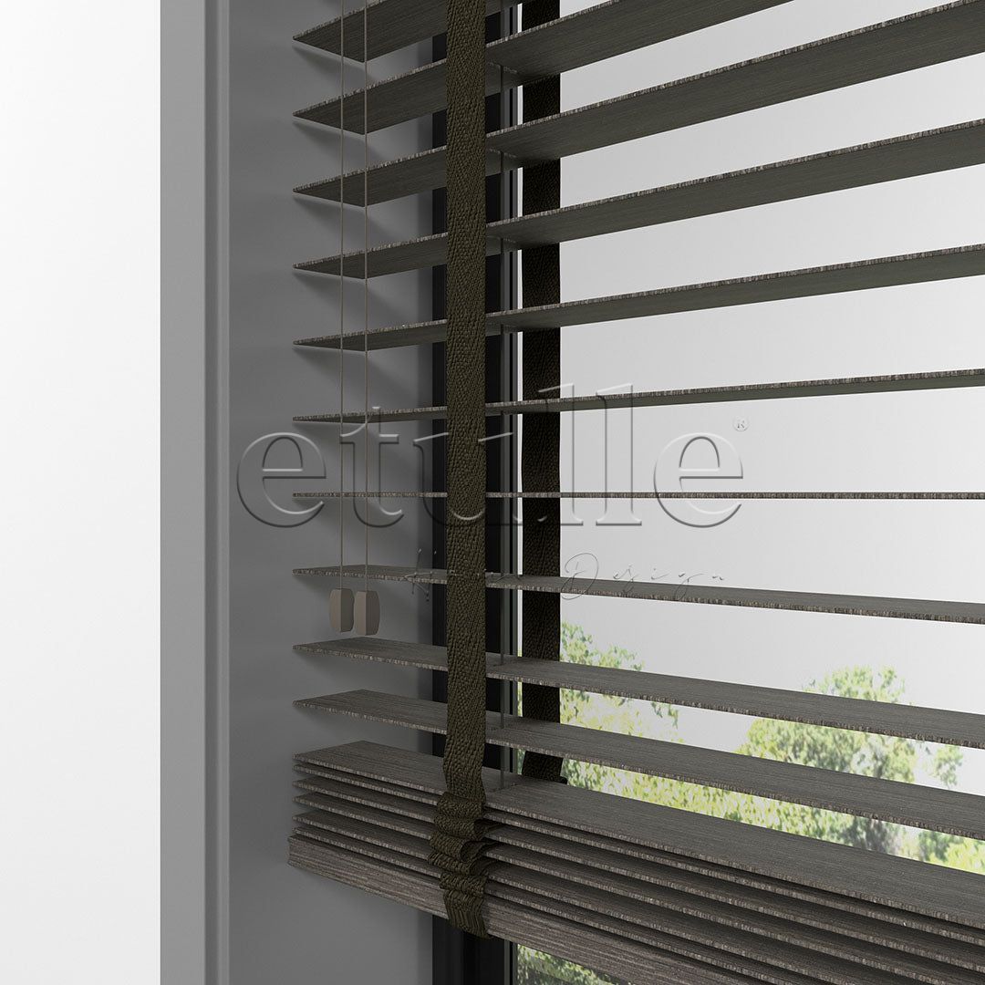 50 MM LUXURY WOOD Cinder Ahşap Jaluzi