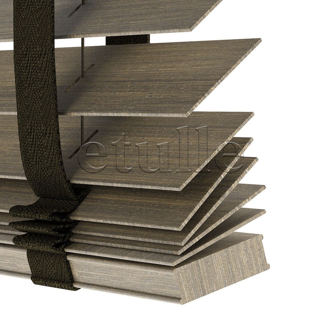 50 MM LUXURY WOOD Mud Ahşap Jaluzi