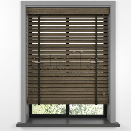 50 MM LUXURY WOOD Mud Ahşap Jaluzi