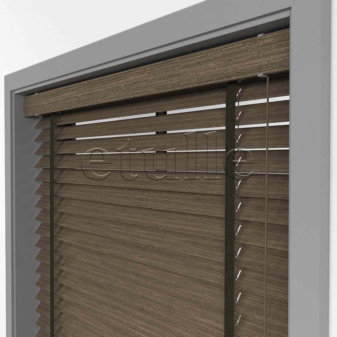 50 MM LUXURY WOOD Mud Ahşap Jaluzi