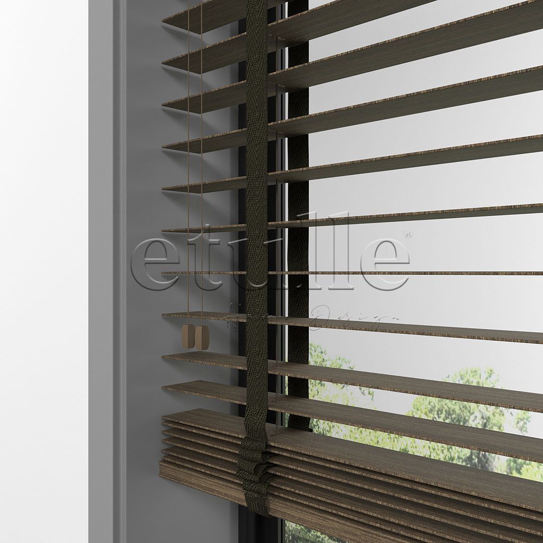 50 MM LUXURY WOOD Mud Ahşap Jaluzi
