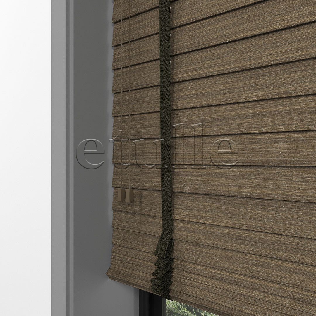 50 MM LUXURY WOOD Mud Ahşap Jaluzi