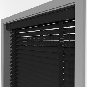 63 MM BASSWOOD Black Ahşap Jaluzi