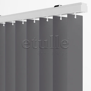 Antrasit Düz PVC Dikey Perde