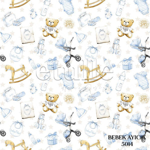Bebek Ayıcık - Çocuk Odası Dikey Tül Perde