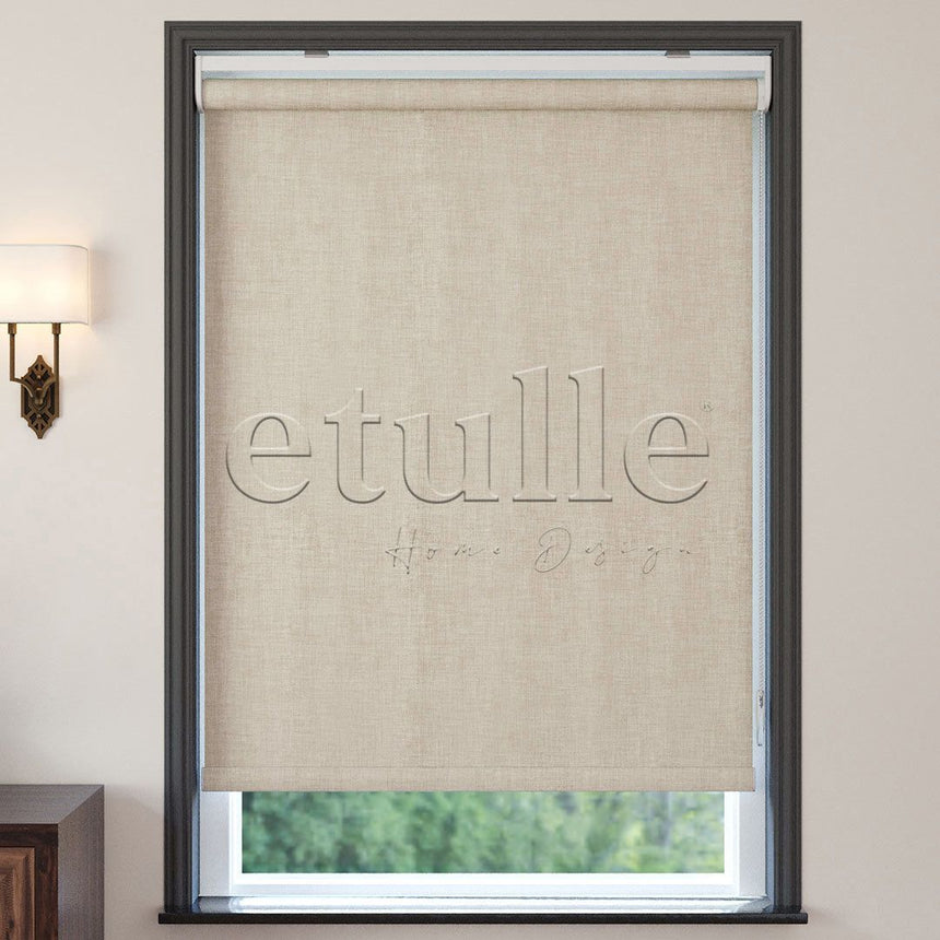 Bej Blackout Keten Stor Perde | Fiorella