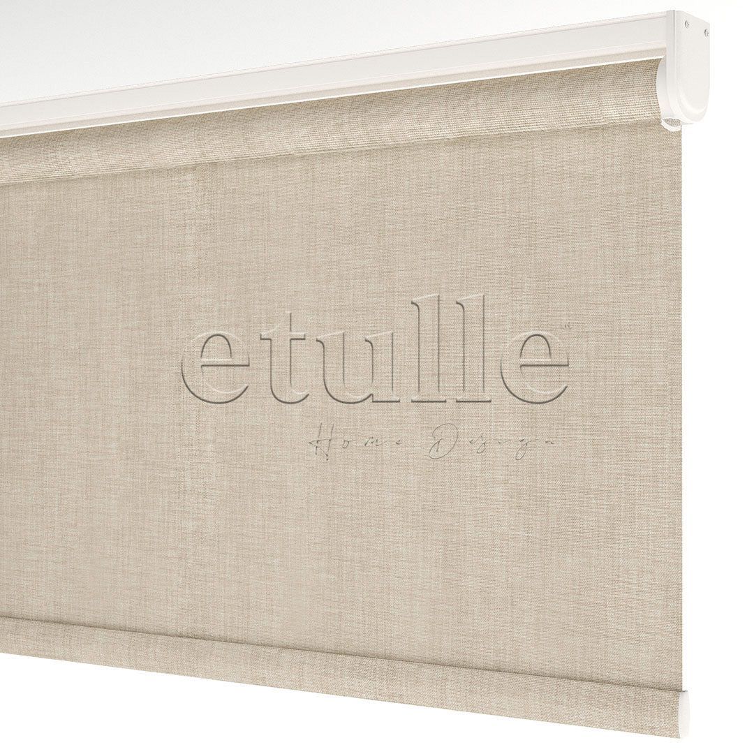 Bej Blackout Keten Stor Perde | Fiorella