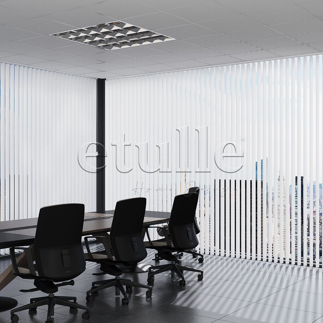 Beyaz Düz PVC Dikey Perde