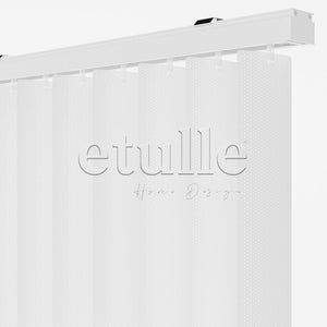 Beyaz Oval Perfore PVC Dikey Perde