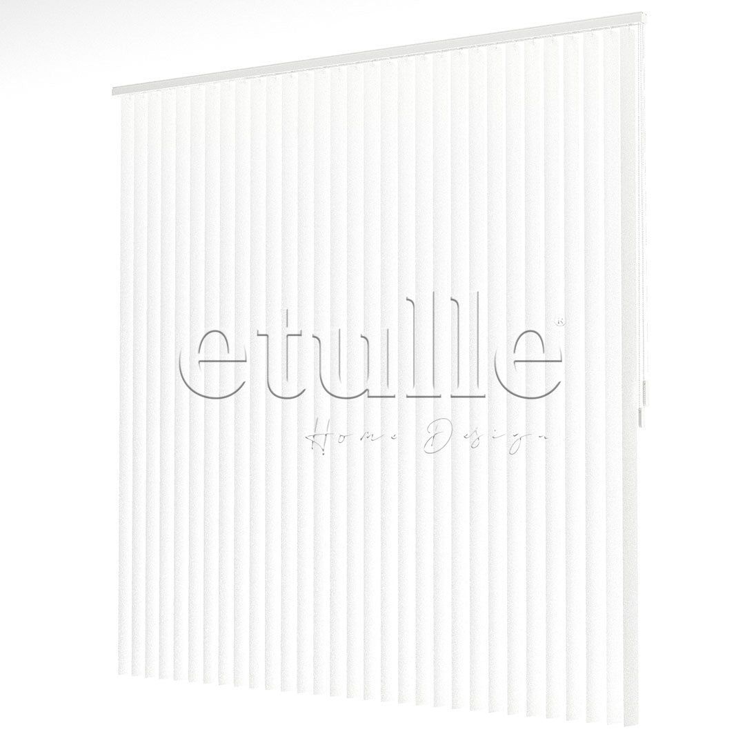 Beyaz Oval Perfore PVC Dikey Perde
