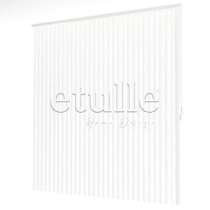 Beyaz Oval Perfore PVC Dikey Perde