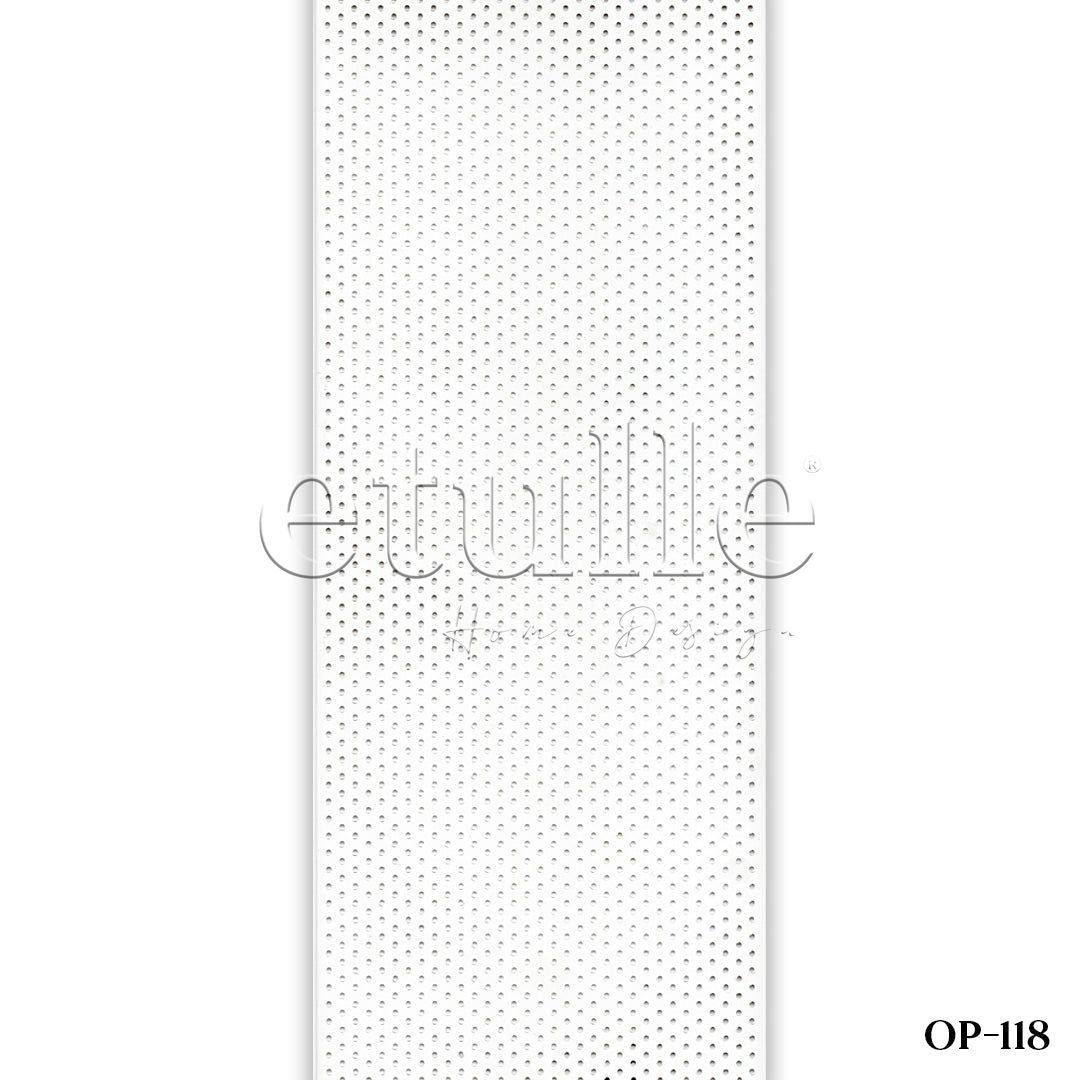 Beyaz Oval Perfore PVC Dikey Perde