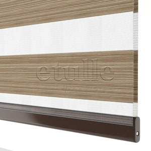 Açık Kahverengi Blackout Zebra Perde | Bolsena