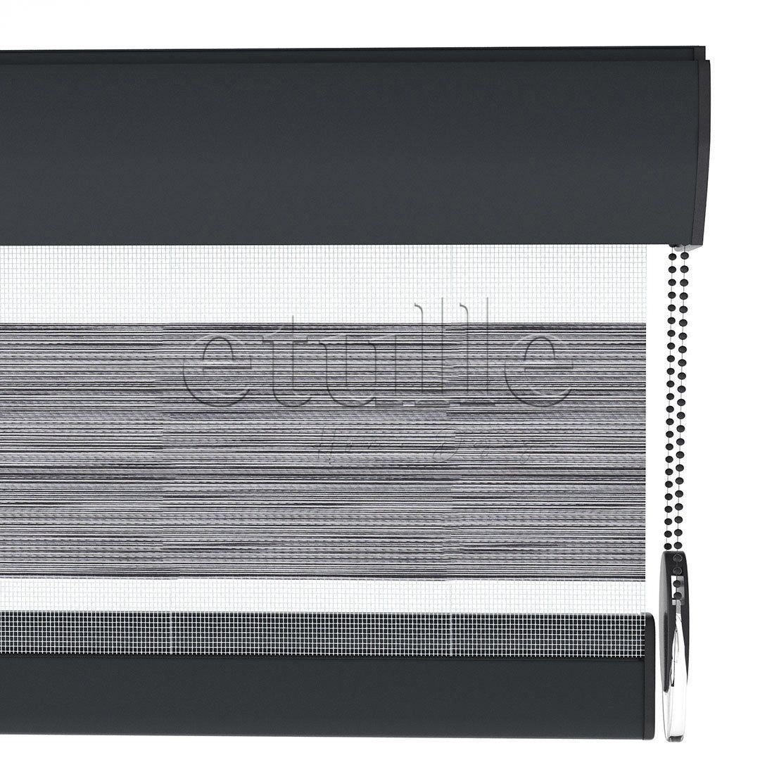 Gri Blackout Zebra Perde | Bolsena