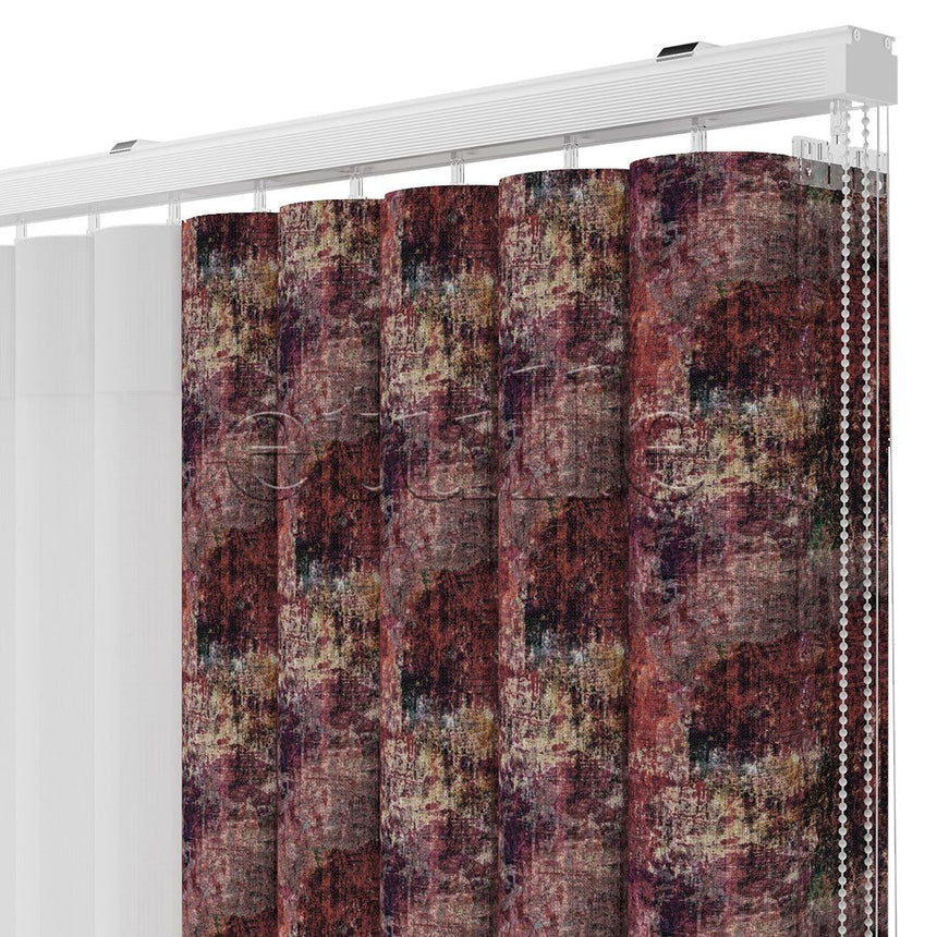 Carpet - Baskılı Dikey Tül Perde