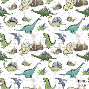 Dino - Çocuk Odası Dikey Tül Perde