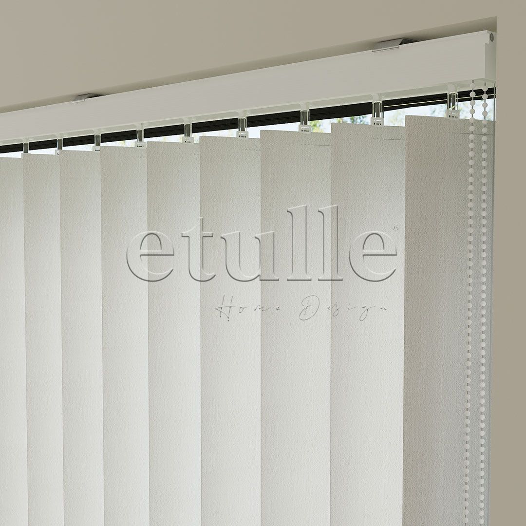 Ekru Blackout Kumaş Dikey Perde | Brodie