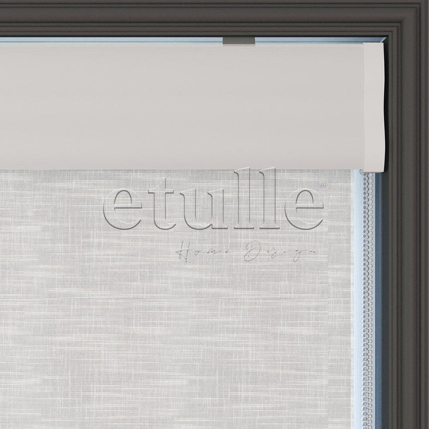 Ekru Desenli Çiftli Stor Perde | Dauphine