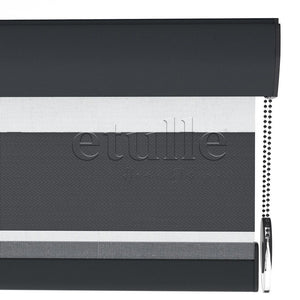 Antrasit Blackout Zebra Perde | Ennio