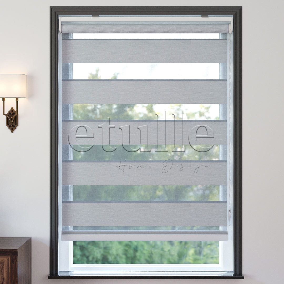Beyaz Blackout Zebra Perde | Ennio