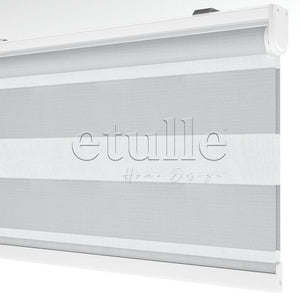Beyaz Blackout Zebra Perde | Ennio