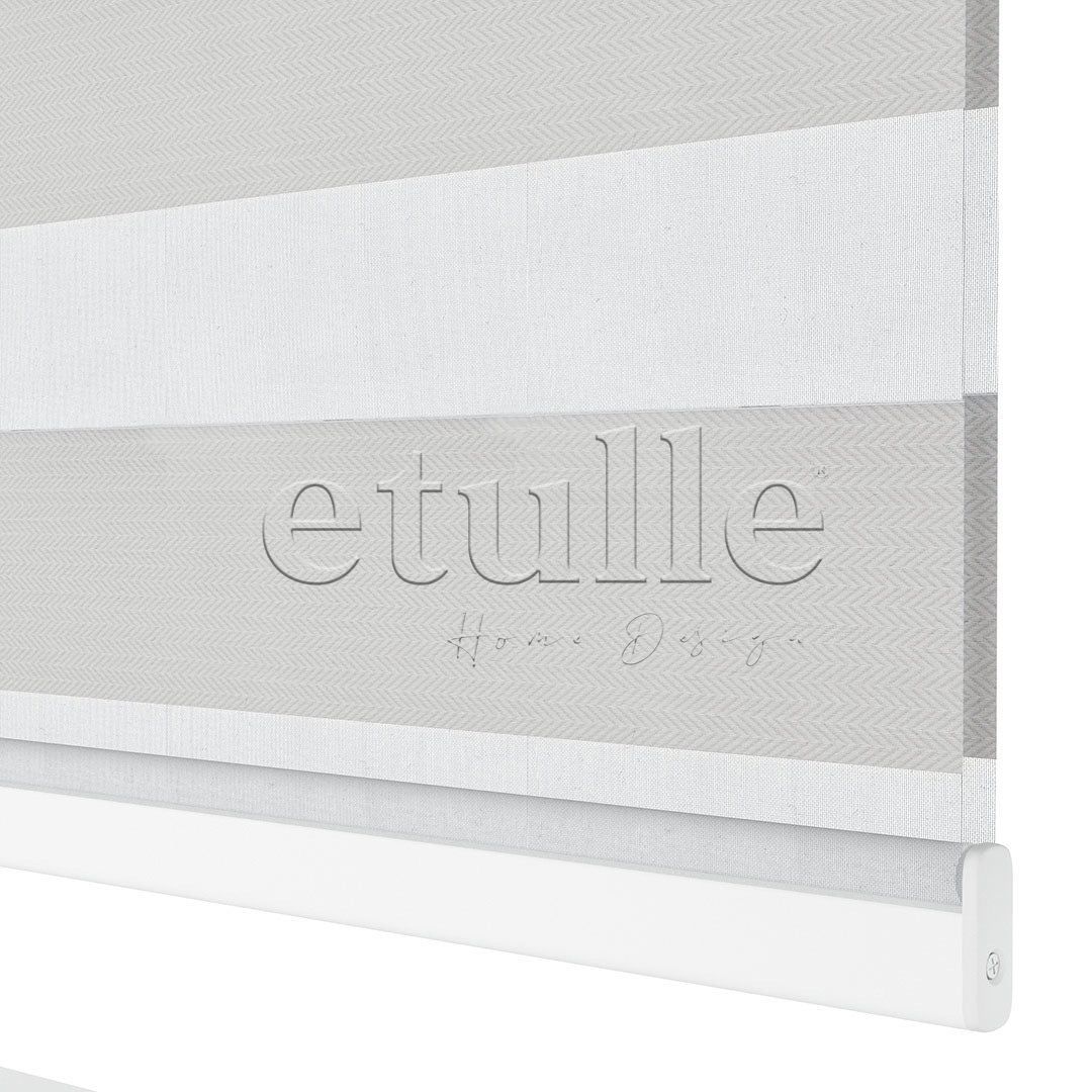 Ekru Blackout Zebra Perde | Ennio