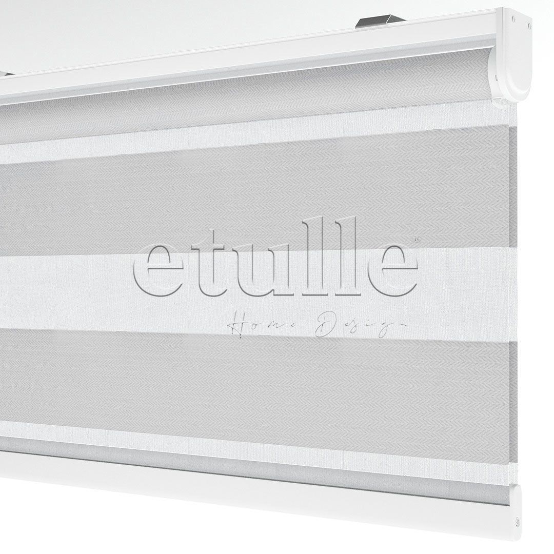 Ekru Blackout Zebra Perde | Ennio
