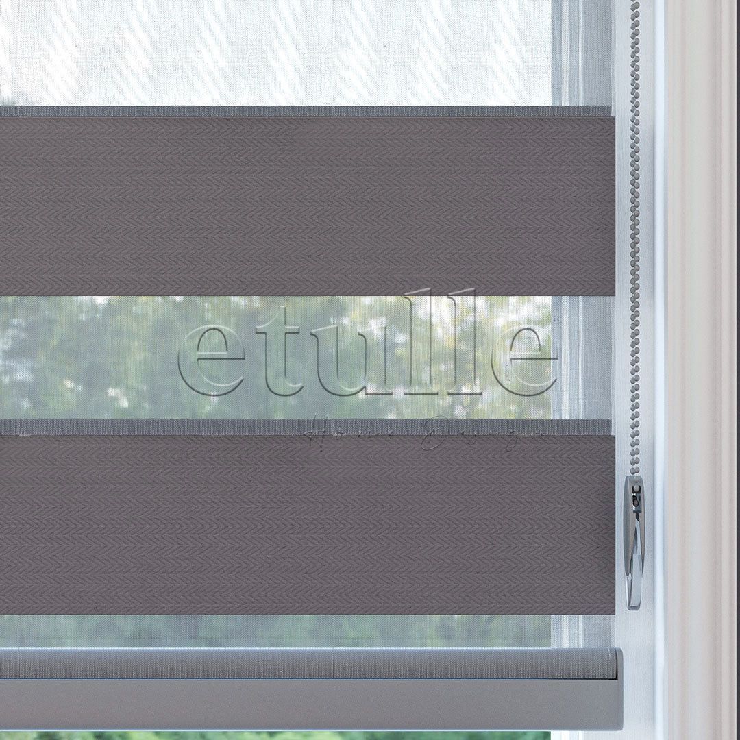 Füme Blackout Zebra Perde | Ennio