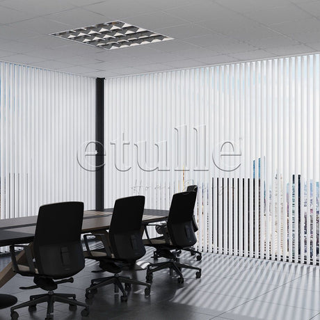 Gri Çizgili PVC Dikey Perde