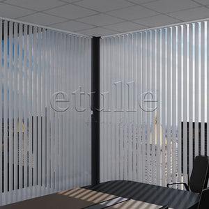 Gri Oval Perfore PVC Dikey Perde