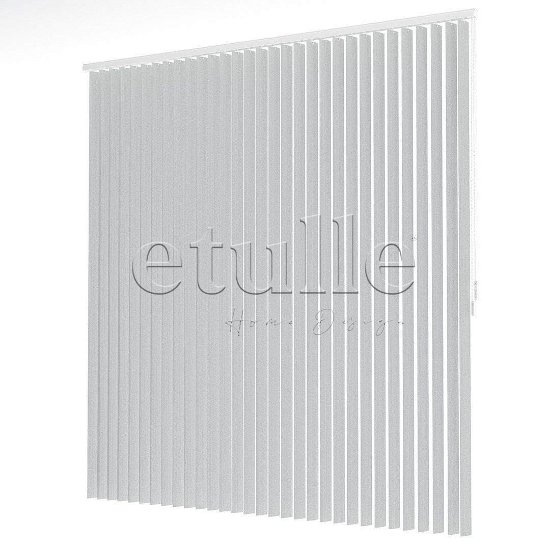 Gri Oval Perfore PVC Dikey Perde