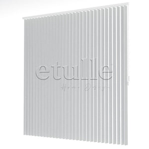 Gri Oval Perfore PVC Dikey Perde